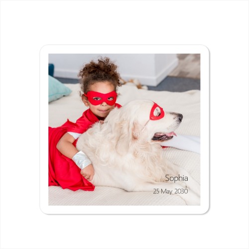 Single Card square rounded corners 14,3 x 14,3 cm