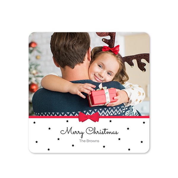 Enkla Fotokort kvadratiska rundade hörn 14,3 x 14,3 cm