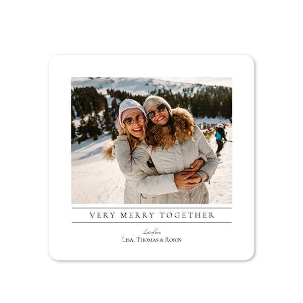 Single Card square rounded corners 14,3 x 14,3 cm