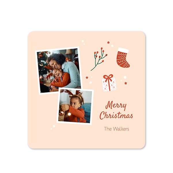 Single Card square rounded corners 14,3 x 14,3 cm