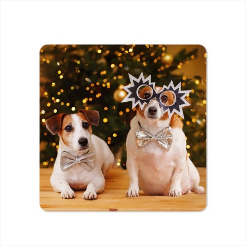 Faire-part 1 volet Carré coins arrondis 14,3 x 14,3 cm