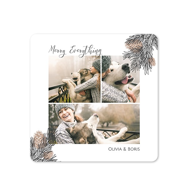 Single Card square rounded corners 14,3 x 14,3 cm