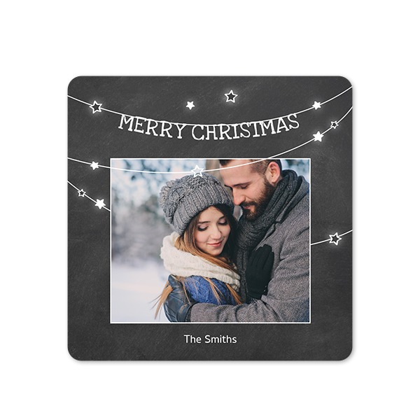 Grusskarte quadratisch mit abgerundeten Ecken 14,3 x 14,3 cm