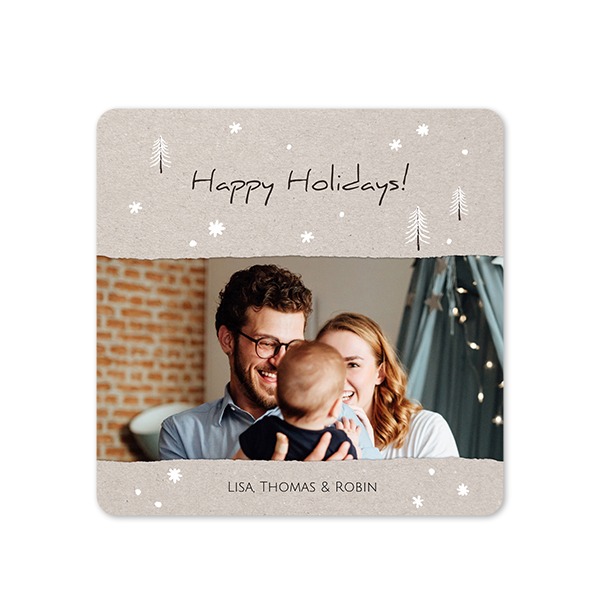 Single Card square rounded corners 14,3 x 14,3 cm