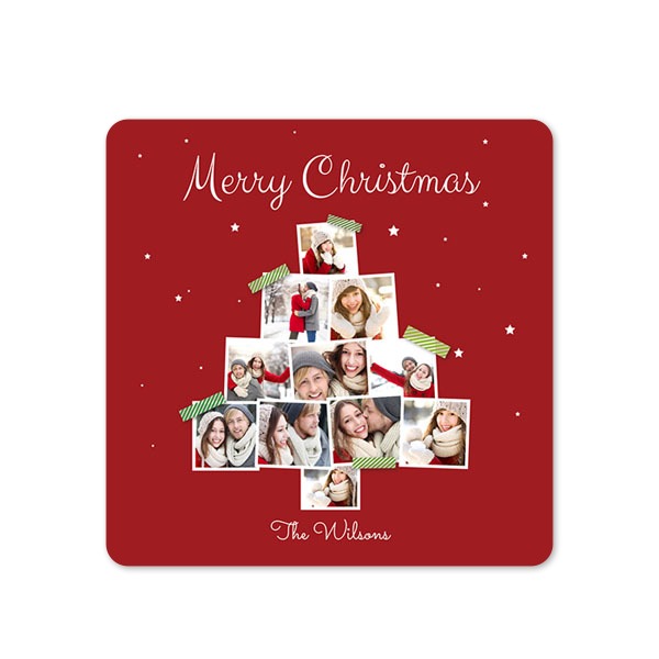 Enkla Fotokort kvadratiska rundade hörn 14,3 x 14,3 cm