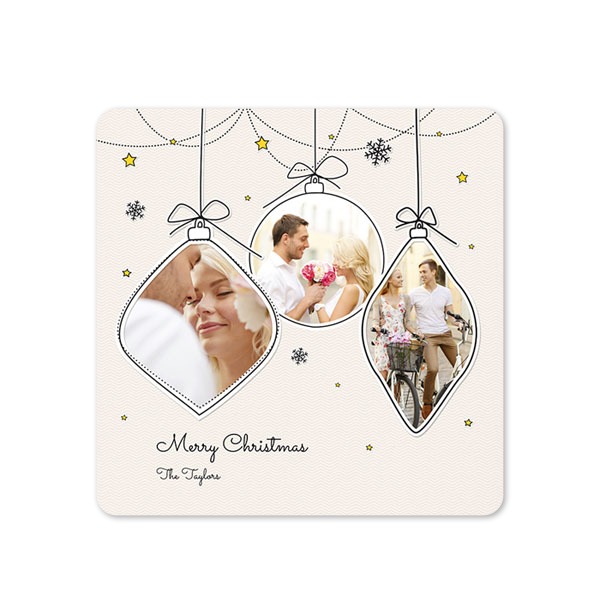 Enkla Fotokort kvadratiska rundade hörn 14,3 x 14,3 cm