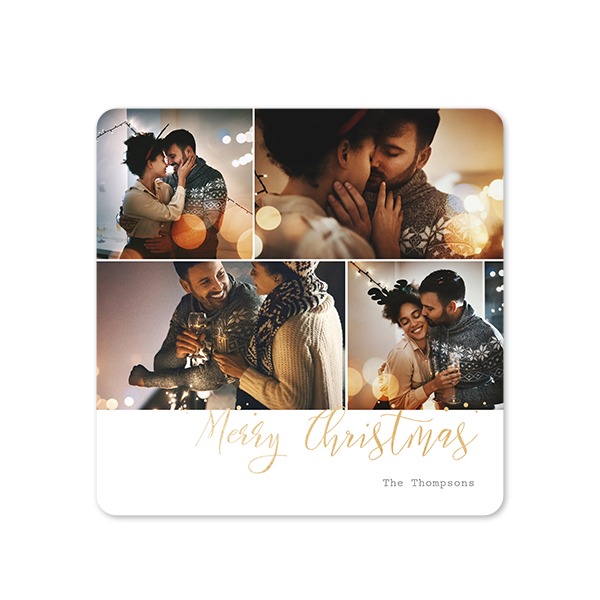 Enkle Fotokort kvadratisk runde hjørner 14,3 x 14,3 cm