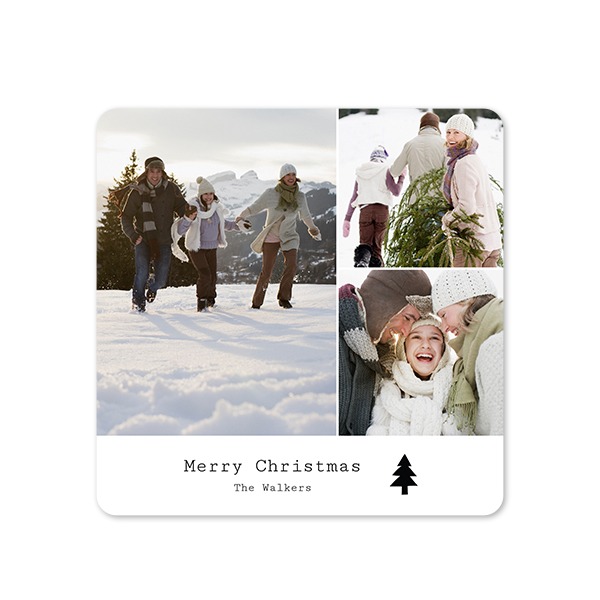 Enkla Fotokort kvadratiska rundade hörn 14,3 x 14,3 cm