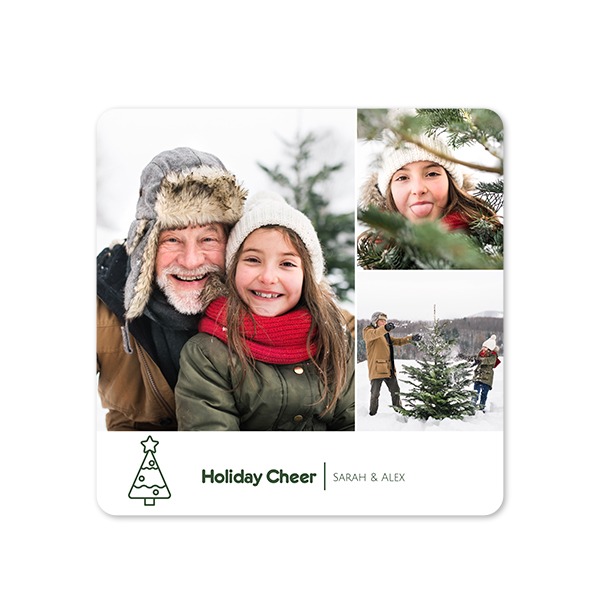 Single Card square rounded corners 14,3 x 14,3 cm