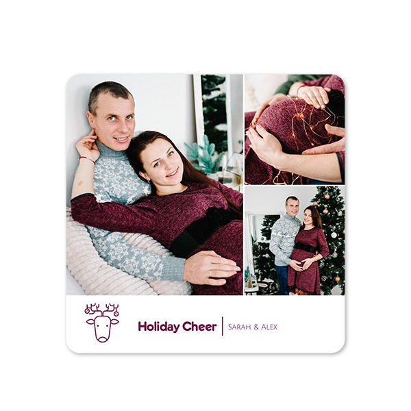 Single Card square rounded corners 14,3 x 14,3 cm