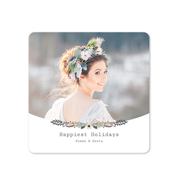 Klassiset Kuvakortit Neliö pyöristetyillä kulmilla 14,3 x 14,3 cm