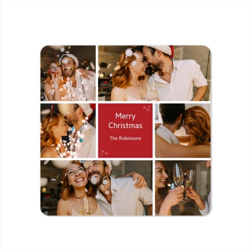 Grusskarte quadratisch mit abgerundeten Ecken 14,3 x 14,3 cm