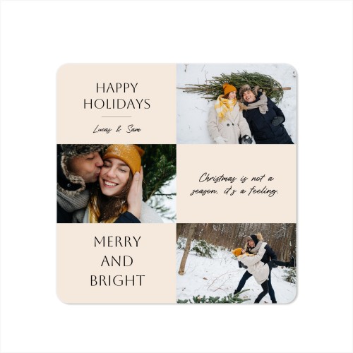 Enkle Fotokort kvadratisk runde hjørner 14,3 x 14,3 cm