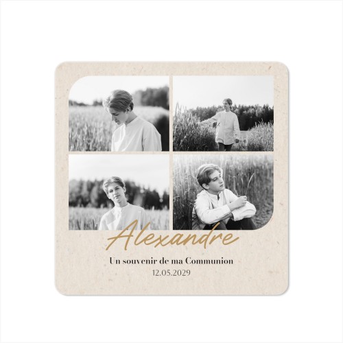 Faire-part 1 volet Carré coins arrondis 14,3 x 14,3 cm Faire-part 1 volet Carré coins arrondis 14,3 x 14,3 cm