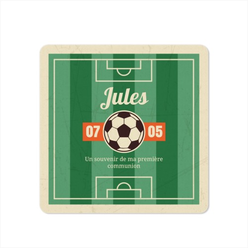 Faire-part 1 volet Carré coins arrondis 14,3 x 14,3 cm