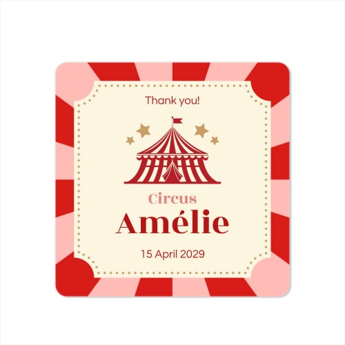 Single Card square rounded corners 14,3 x 14,3 cm