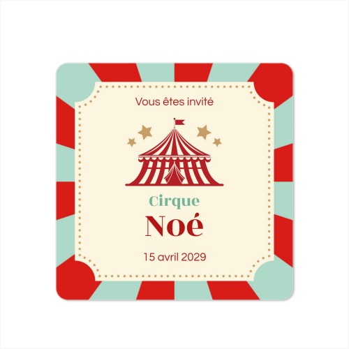 Faire-part 1 volet Carré coins arrondis 14,3 x 14,3 cm Faire-part 1 volet Carré coins arrondis 14,3 x 14,3 cm