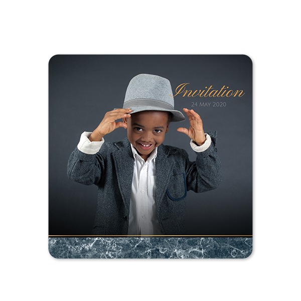 Single Card square rounded corners 14,3 x 14,3 cm