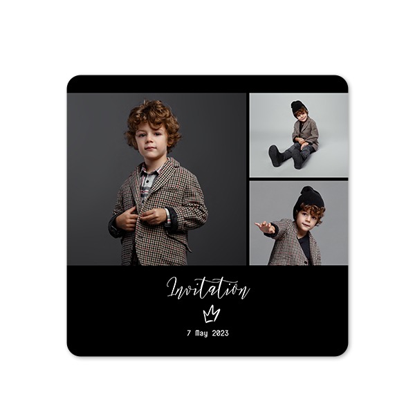 Single Card square rounded corners 14,3 x 14,3 cm