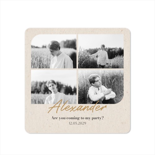 Single Card square rounded corners 14,3 x 14,3 cm