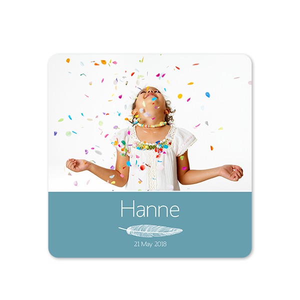 Single Card square rounded corners 14,3 x 14,3 cm
