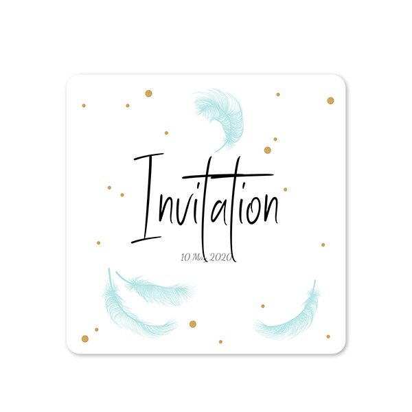 Single Card square rounded corners 14,3 x 14,3 cm