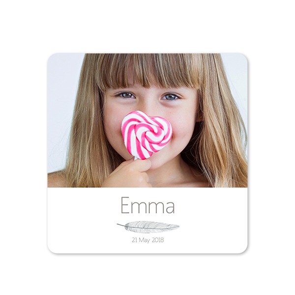 Single Card square rounded corners 14,3 x 14,3 cm Single Card square rounded corners 14,3 x 14,3 cm