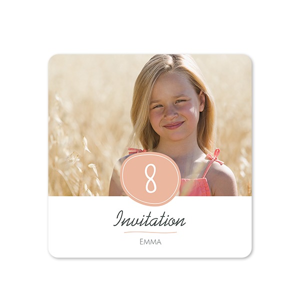 Single Card square rounded corners 14,3 x 14,3 cm