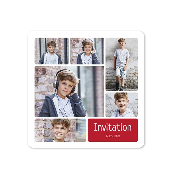 Fotokaart vierkant met ronde hoeken 14,3 x 14,3 cm Fotokaart vierkant met ronde hoeken 14,3 x 14,3 cm