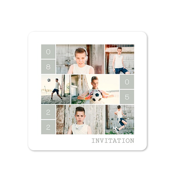 Single Card square rounded corners 14,3 x 14,3 cm