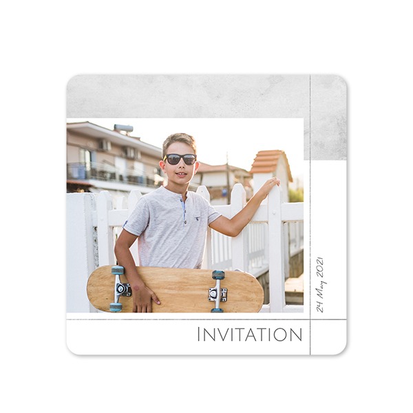 Single Card square rounded corners 14,3 x 14,3 cm
