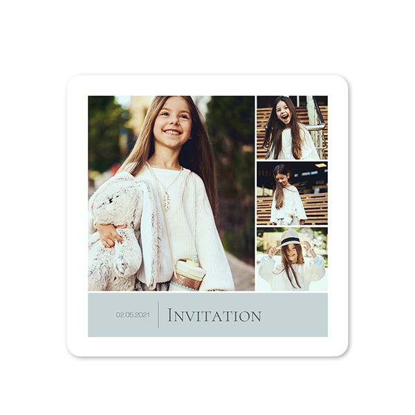 Single Card square rounded corners 14,3 x 14,3 cm