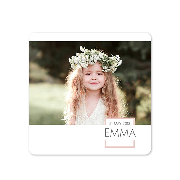 Single Card square rounded corners 14,3 x 14,3 cm