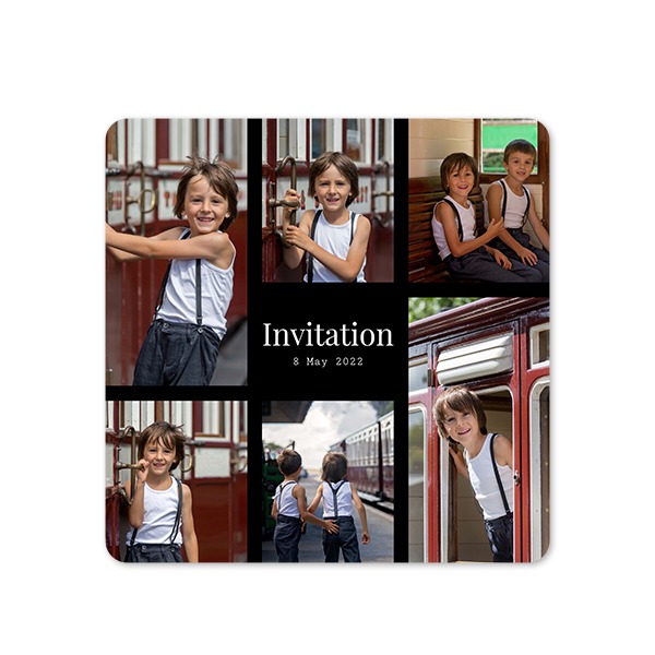 Single Card square rounded corners 14,3 x 14,3 cm