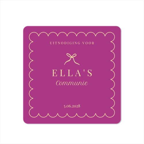 Classy Scallop Bow - Text Only Classy Scallop Bow - Text Only