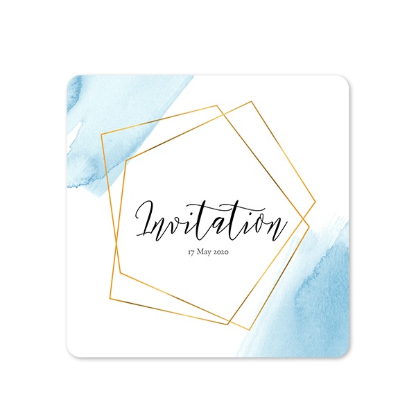 Single Card square rounded corners 14,3 x 14,3 cm