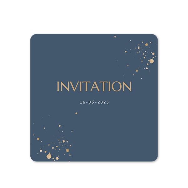 Single Card square rounded corners 14,3 x 14,3 cm