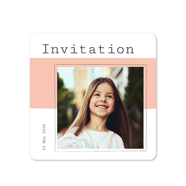 Single Card square rounded corners 14,3 x 14,3 cm