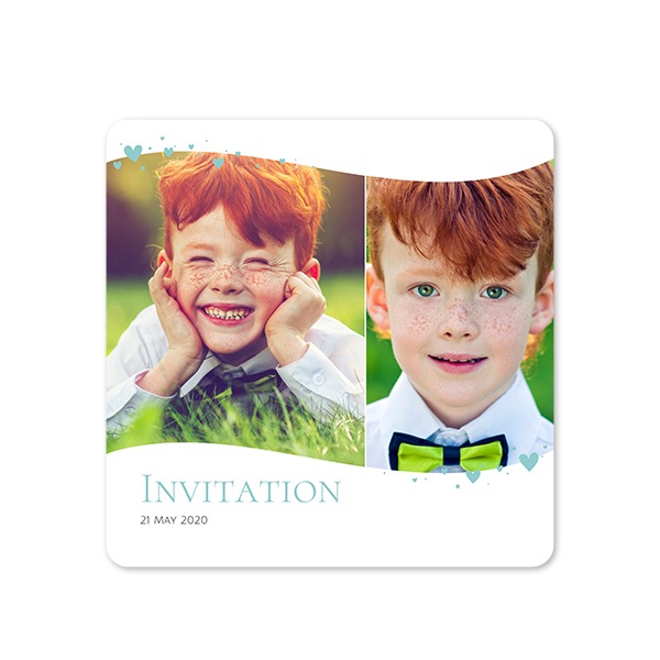 Single Card square rounded corners 14,3 x 14,3 cm