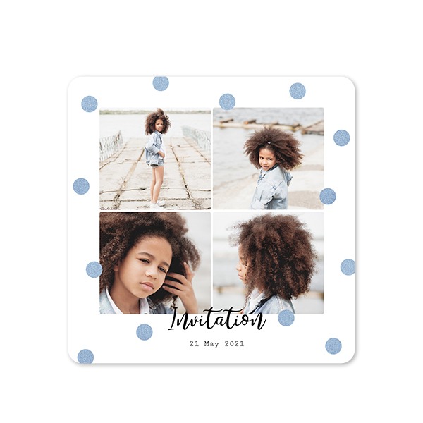 Single Card square rounded corners 14,3 x 14,3 cm