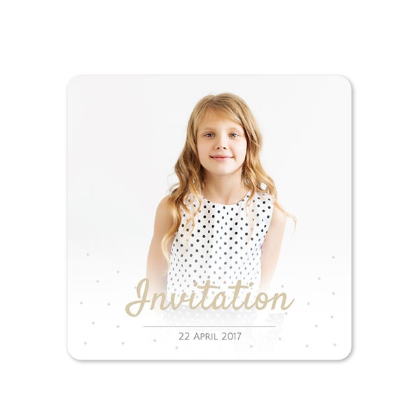 Single Card square rounded corners 14,3 x 14,3 cm