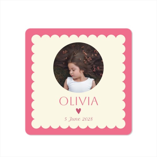 Single Card square rounded corners 14,3 x 14,3 cm