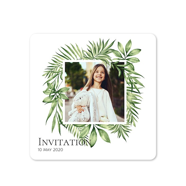 Single Card square rounded corners 14,3 x 14,3 cm