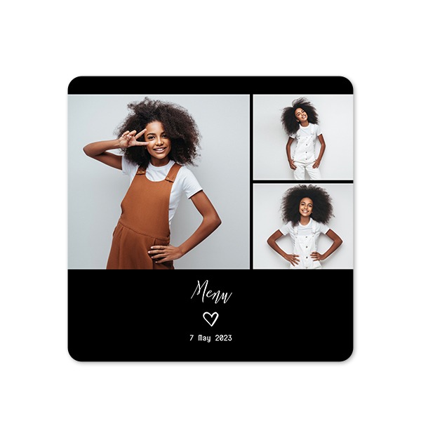 Single Card square rounded corners 14,3 x 14,3 cm