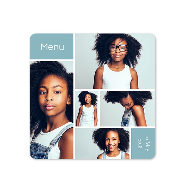 Enkla Fotokort kvadratiska rundade hörn 14,3 x 14,3 cm