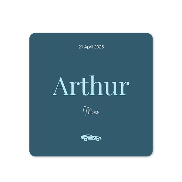 Single Card square rounded corners 14,3 x 14,3 cm