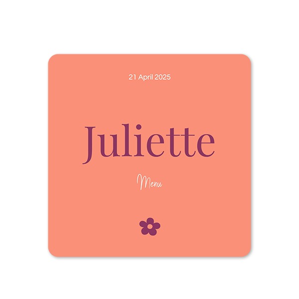 Single Card square rounded corners 14,3 x 14,3 cm