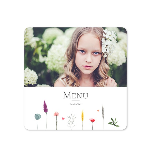 Single Card square rounded corners 14,3 x 14,3 cm