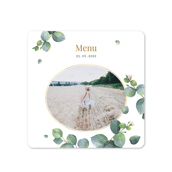 Single Card square rounded corners 14,3 x 14,3 cm