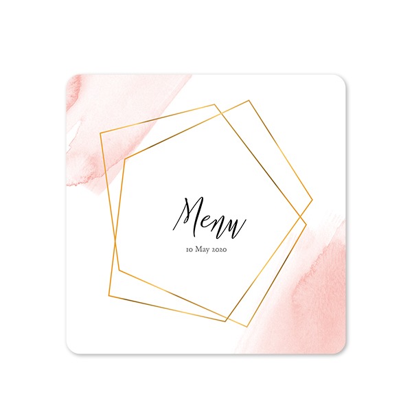 Single Card square rounded corners 14,3 x 14,3 cm